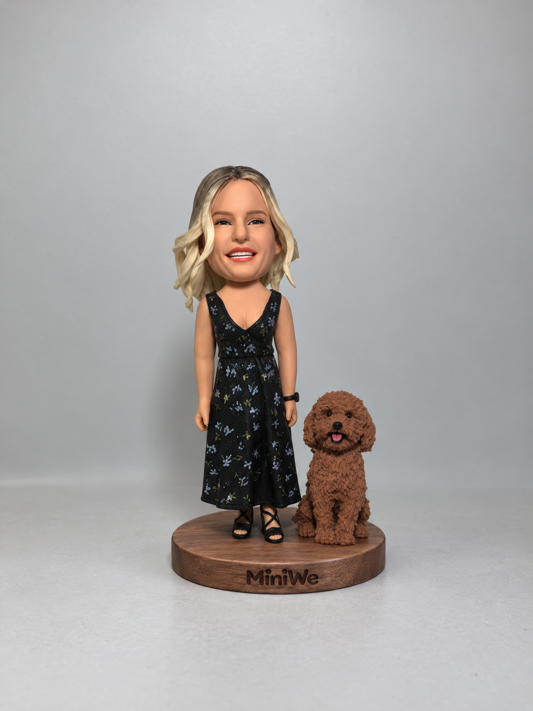 Custom Figurine — Person & Pet