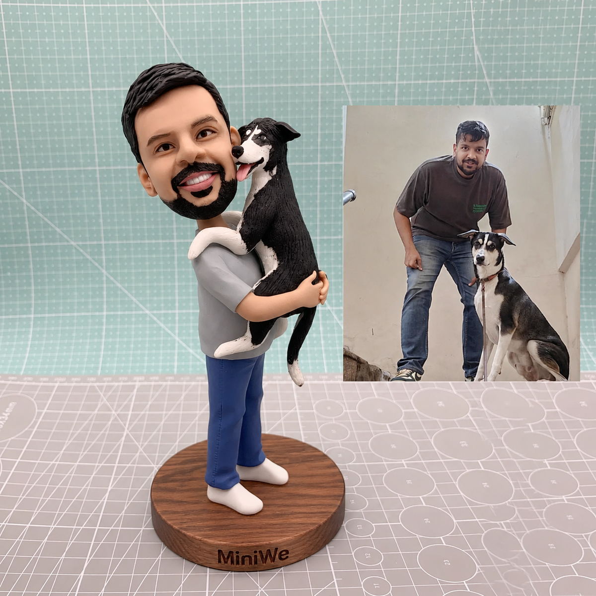 Custom Figurine — Person & Pet