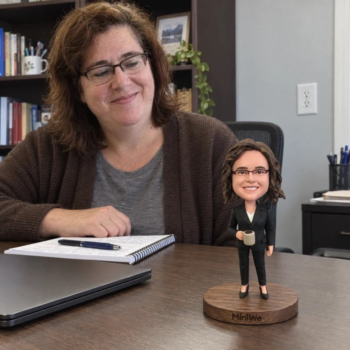 A familiar face at the desk